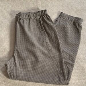 Babaton Brown Checkered Pants